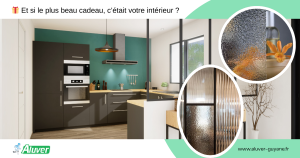 verres décoratifs d’ALUVER - laqués couleur, imprimés ou à motifs