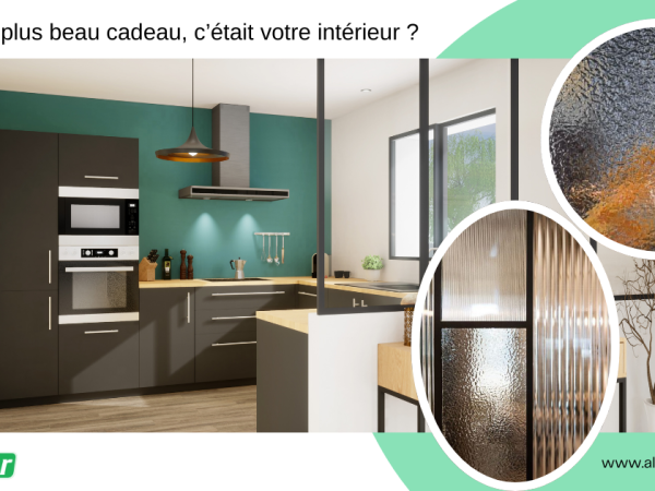 verres décoratifs d’ALUVER - laqués couleur, imprimés ou à motifs