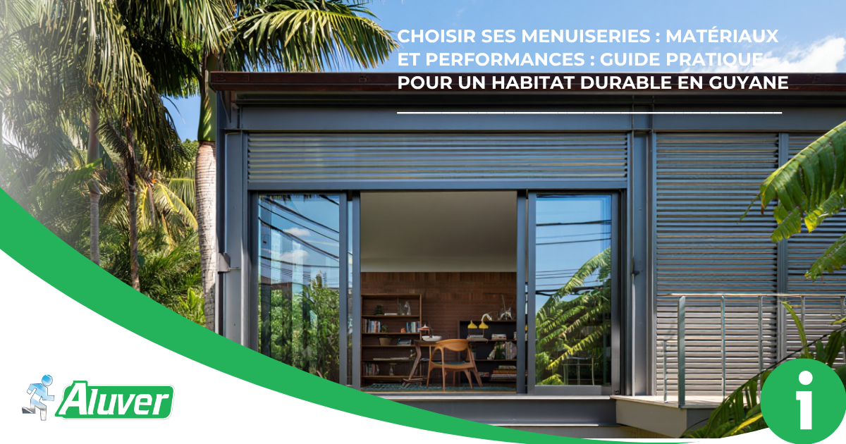 Menuiseries en Guyane : comment choisir le bon matériau ? ALUVER vous guide