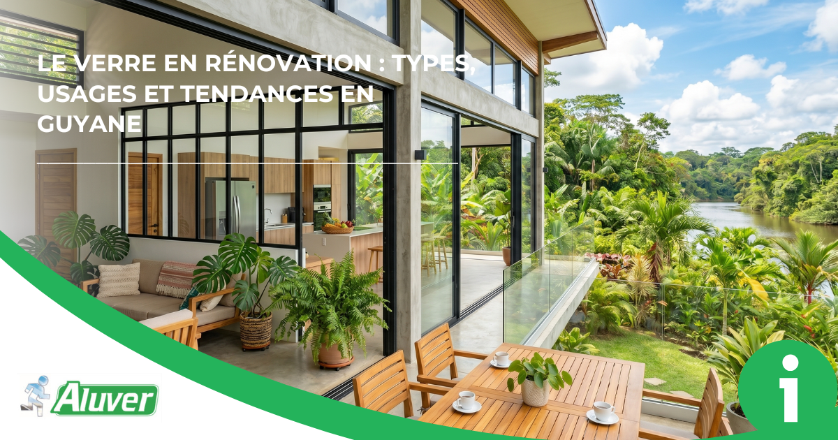 Rénovation en Guyane : quel verre choisir ? Types, usages et conseils | ALUVER est votre guide