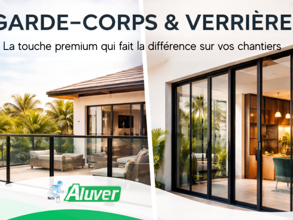 Garde-corps et verrières : la touche premium qui fait la différence sur vos chantiers. | ALUVER